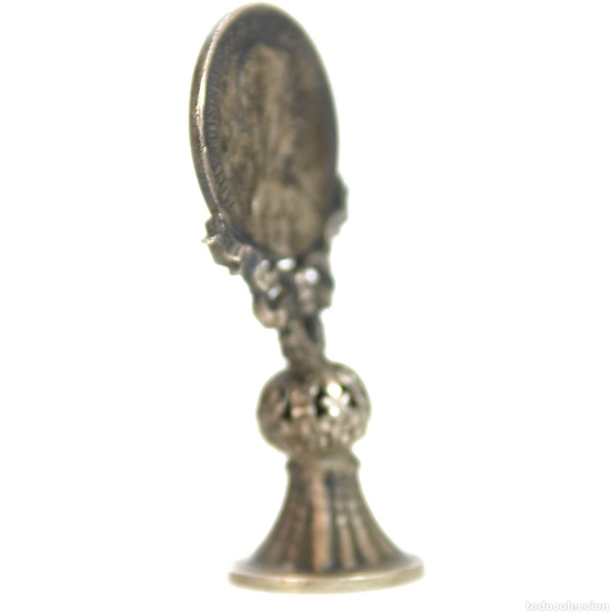 Escriban&iacute;a: Sceau &agrave; cacheter (seal) de collection en argent vierge Marie - Foto 4