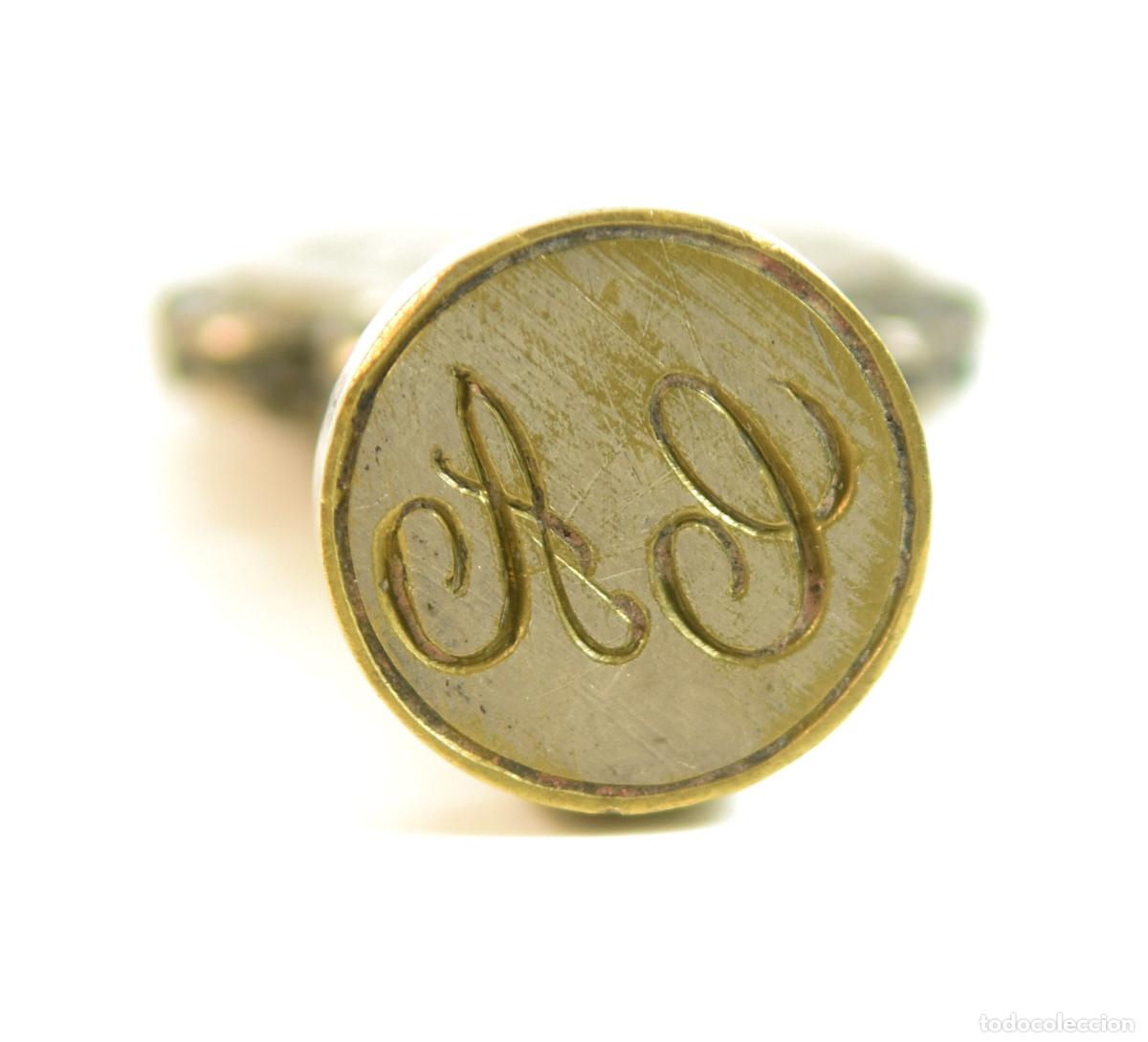 Escriban&iacute;a: Sceau &agrave; cacheter (seal) de collection bronze XIX&egrave;me - Foto 2