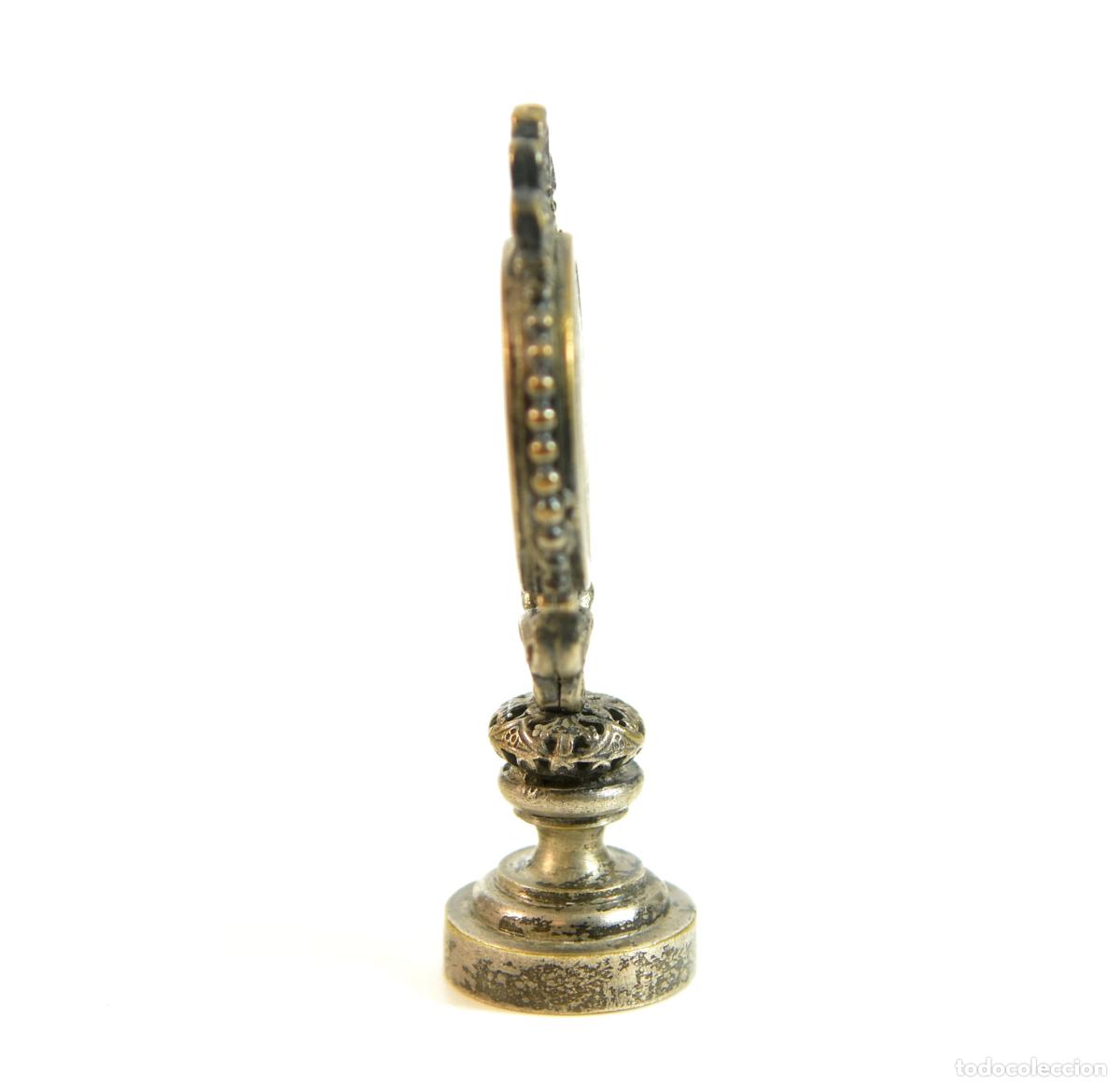 Escriban&iacute;a: Sceau &agrave; cacheter (seal) de collection bronze XIX&egrave;me - Foto 3