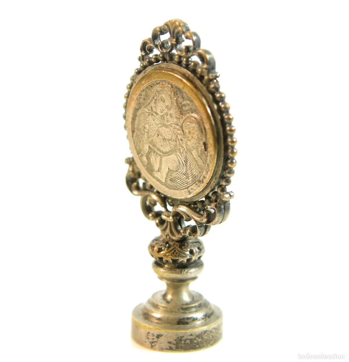 Escriban&iacute;a: Sceau &agrave; cacheter (seal) de collection bronze XIX&egrave;me - Foto 4
