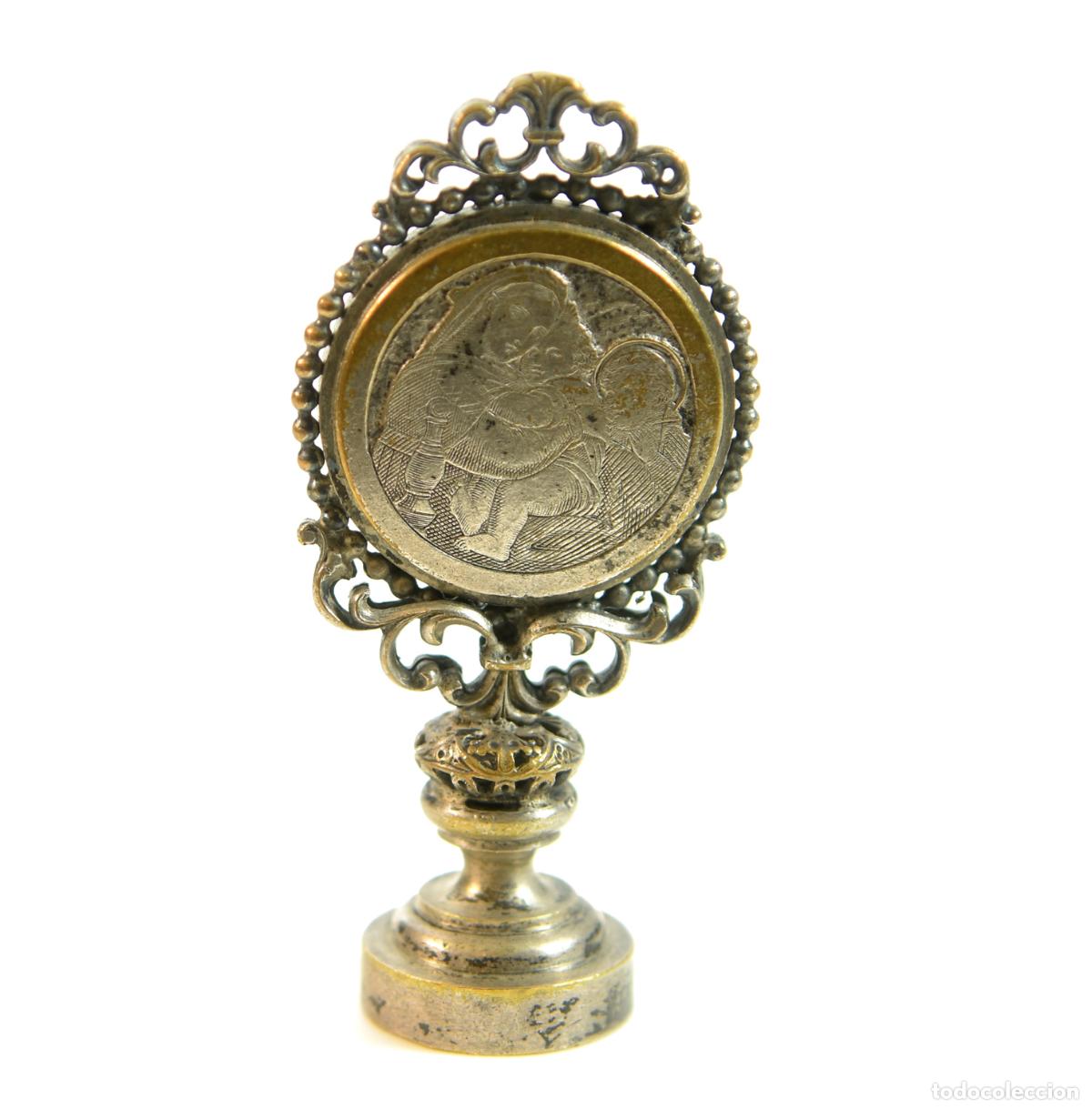 Escriban&iacute;a: Sceau &agrave; cacheter (seal) de collection bronze XIX&egrave;me - Foto 5