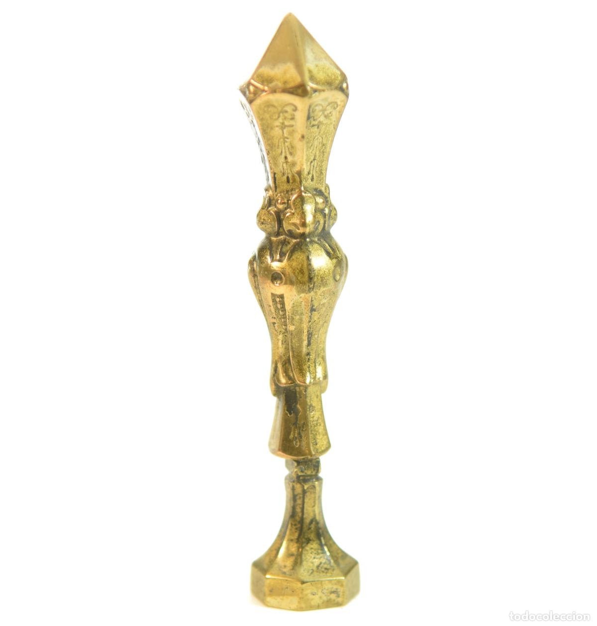 Escriban&iacute;a: Sceau &agrave; cacheter (seal) P.D en bronze XIX&egrave;me - Foto 1