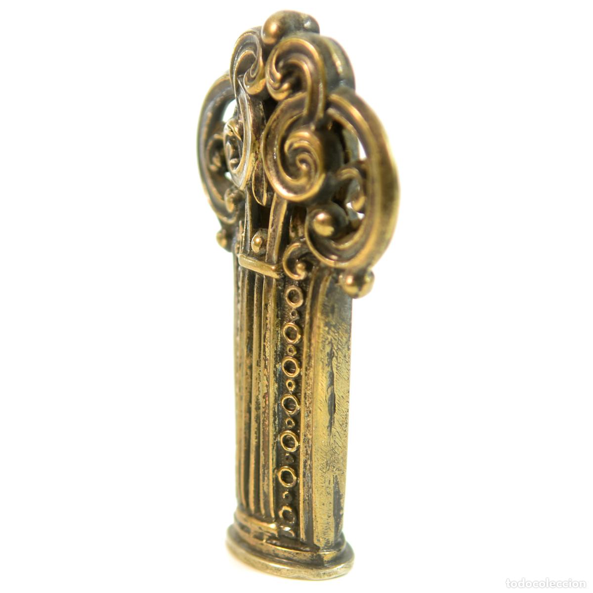 Escriban&iacute;a: Sceau &agrave; cacheter (seal) de collection bronze argent&eacute; 1925 - Foto 4