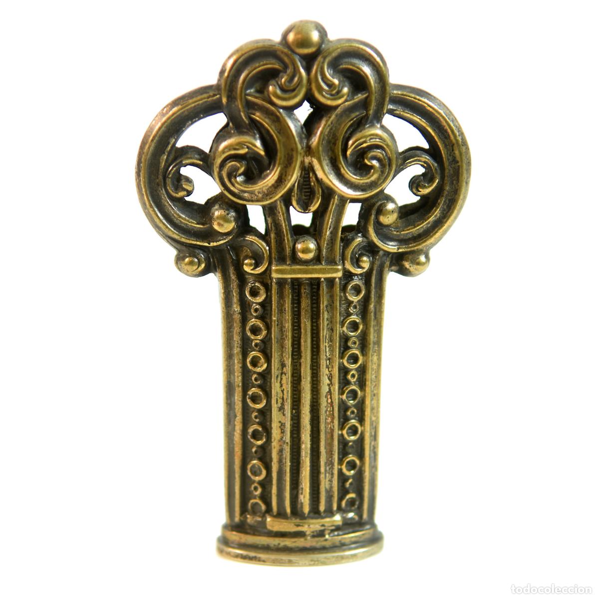 Escriban&iacute;a: Sceau &agrave; cacheter (seal) de collection bronze argent&eacute; 1925 - Foto 1