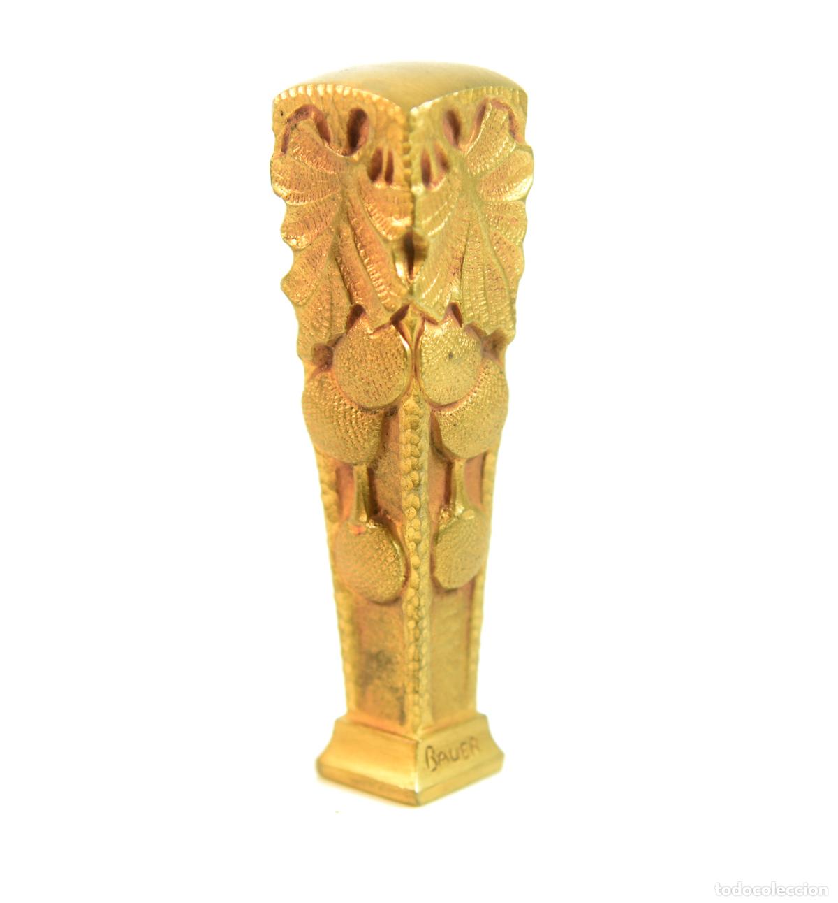 Escriban&iacute;a: Sceau &agrave; cacheter (seal) C.D de collection bronze XIX&egrave;me par Bauer - Foto 3