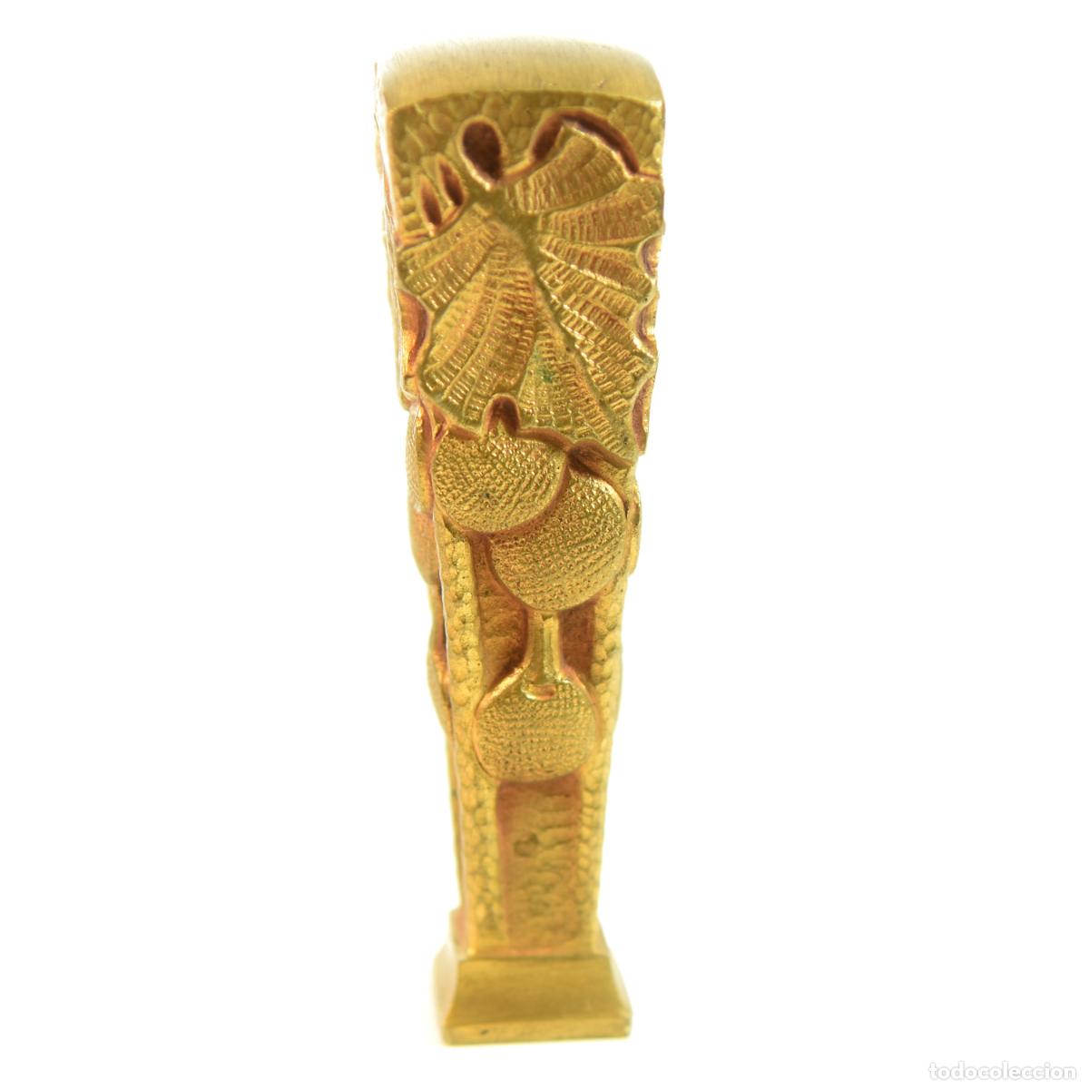 Escriban&iacute;a: Sceau &agrave; cacheter (seal) C.D de collection bronze XIX&egrave;me par Bauer - Foto 5