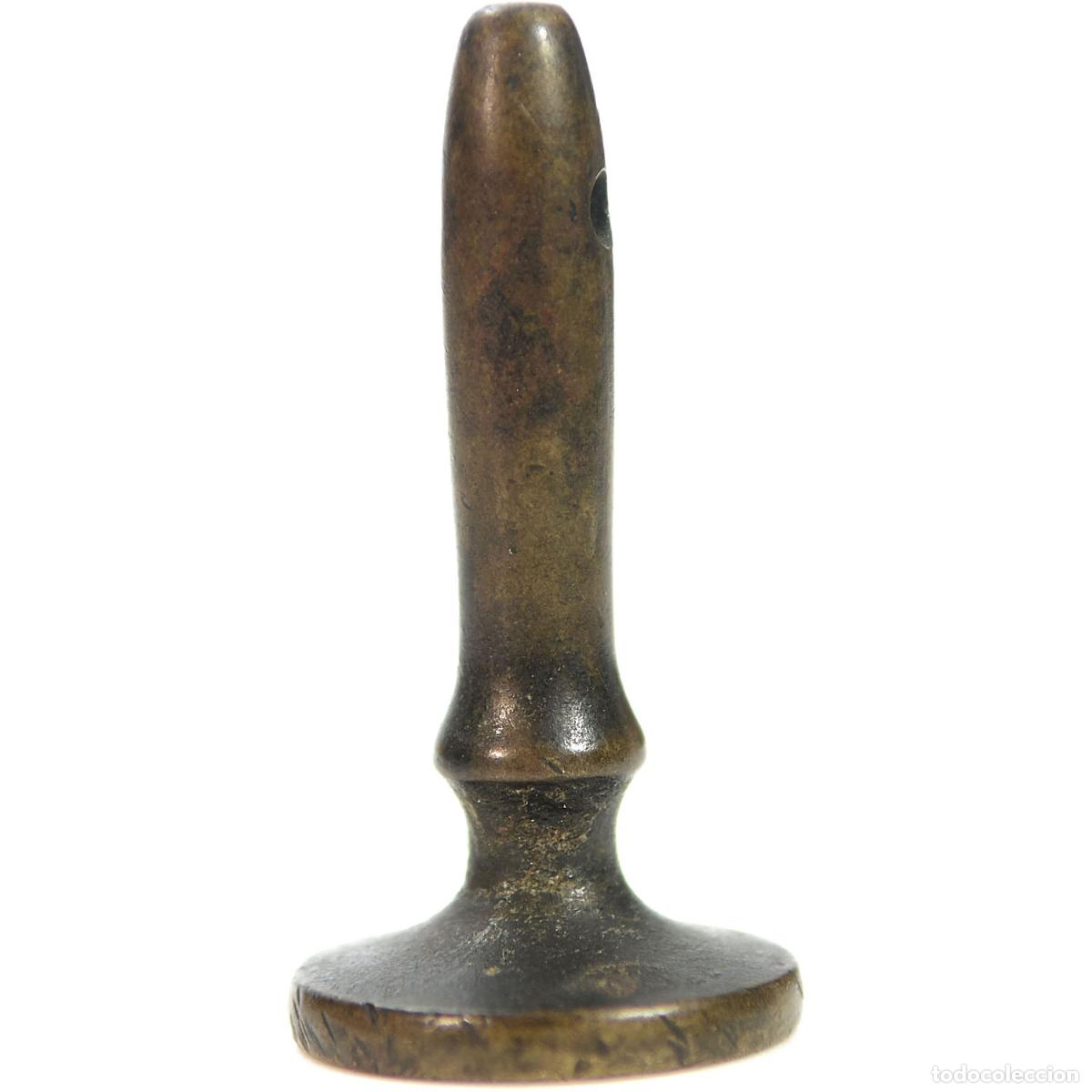Escriban&iacute;a: Sceau &agrave; cacheter (seal) de collection en bronze ancien - Foto 3