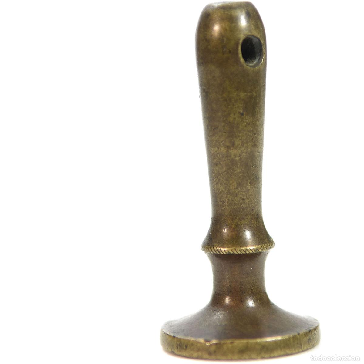 Escriban&iacute;a: Sceau &agrave; cacheter (seal) de collection en bronze ancien - Foto 3