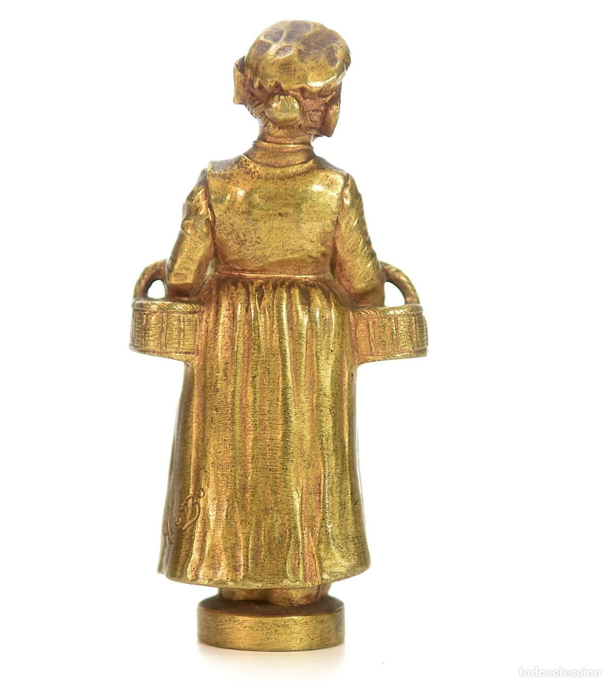 Escriban&iacute;a: Sceau &agrave; cacheter de collection en bronze dor&eacute; par Alonzo - Foto 4