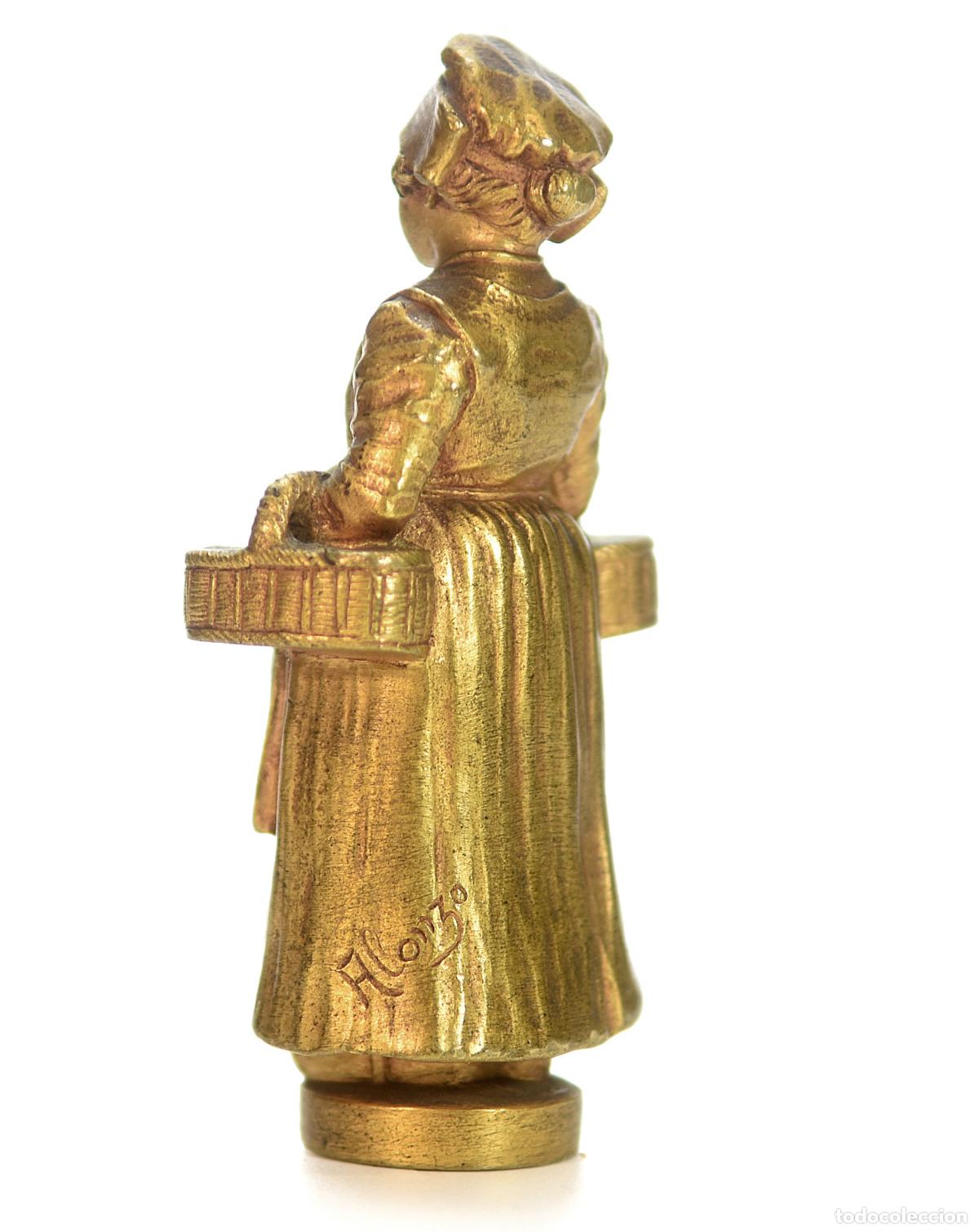 Escriban&iacute;a: Sceau &agrave; cacheter de collection en bronze dor&eacute; par Alonzo - Foto 6