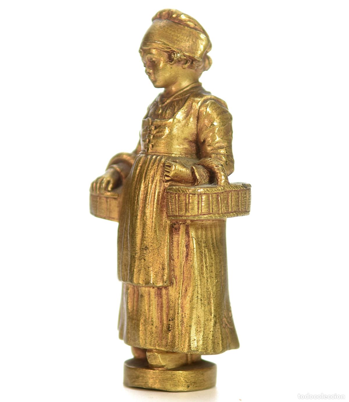 Escriban&iacute;a: Sceau &agrave; cacheter de collection en bronze dor&eacute; par Alonzo - Foto 7