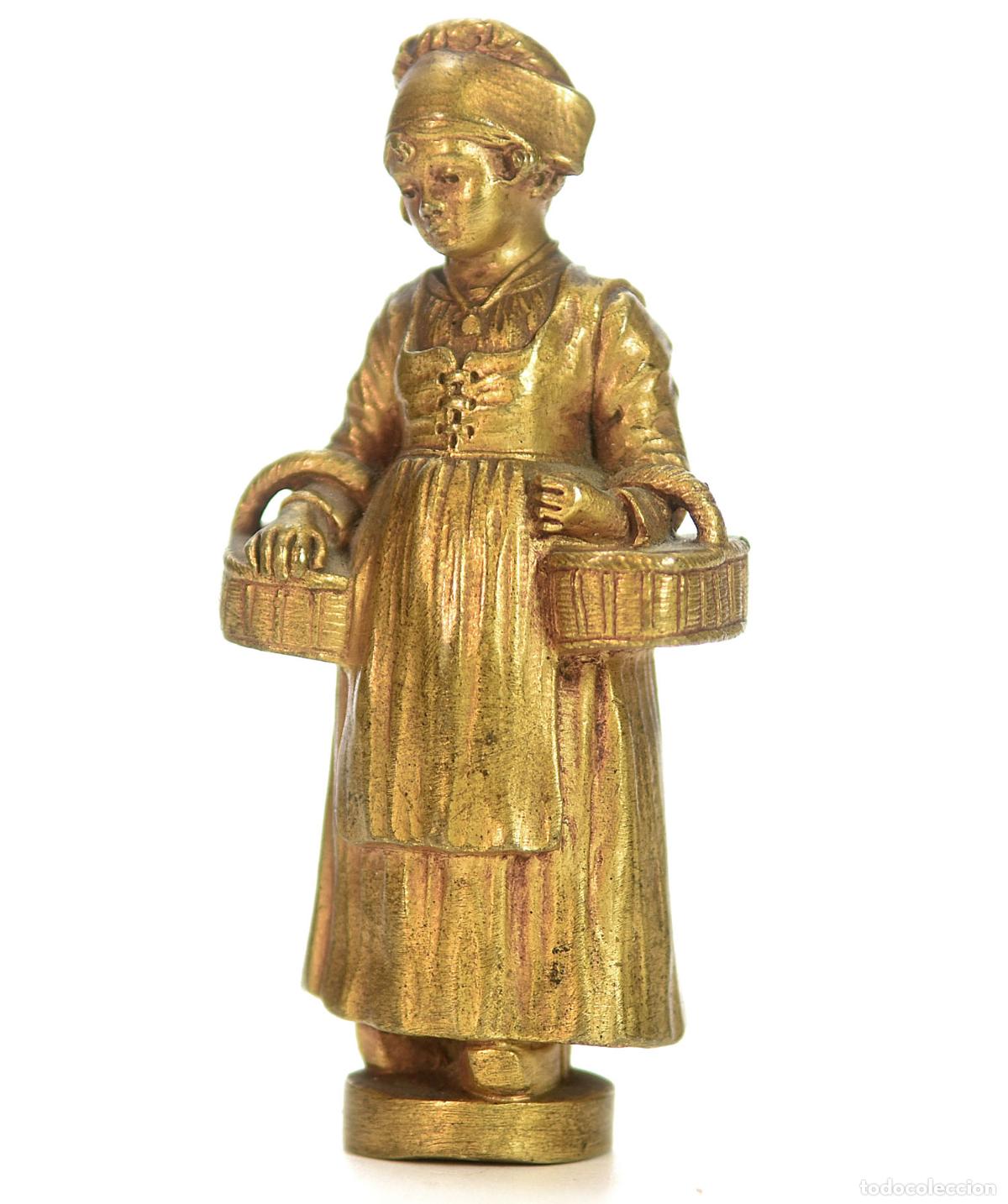 Escriban&iacute;a: Sceau &agrave; cacheter de collection en bronze dor&eacute; par Alonzo - Foto 8