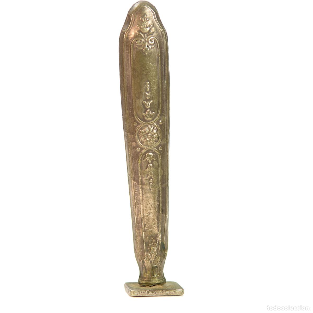 Escriban&iacute;a: Sceau &agrave; cacheter de collection en argent ou m&eacute;tal argent&eacute; - Foto 3
