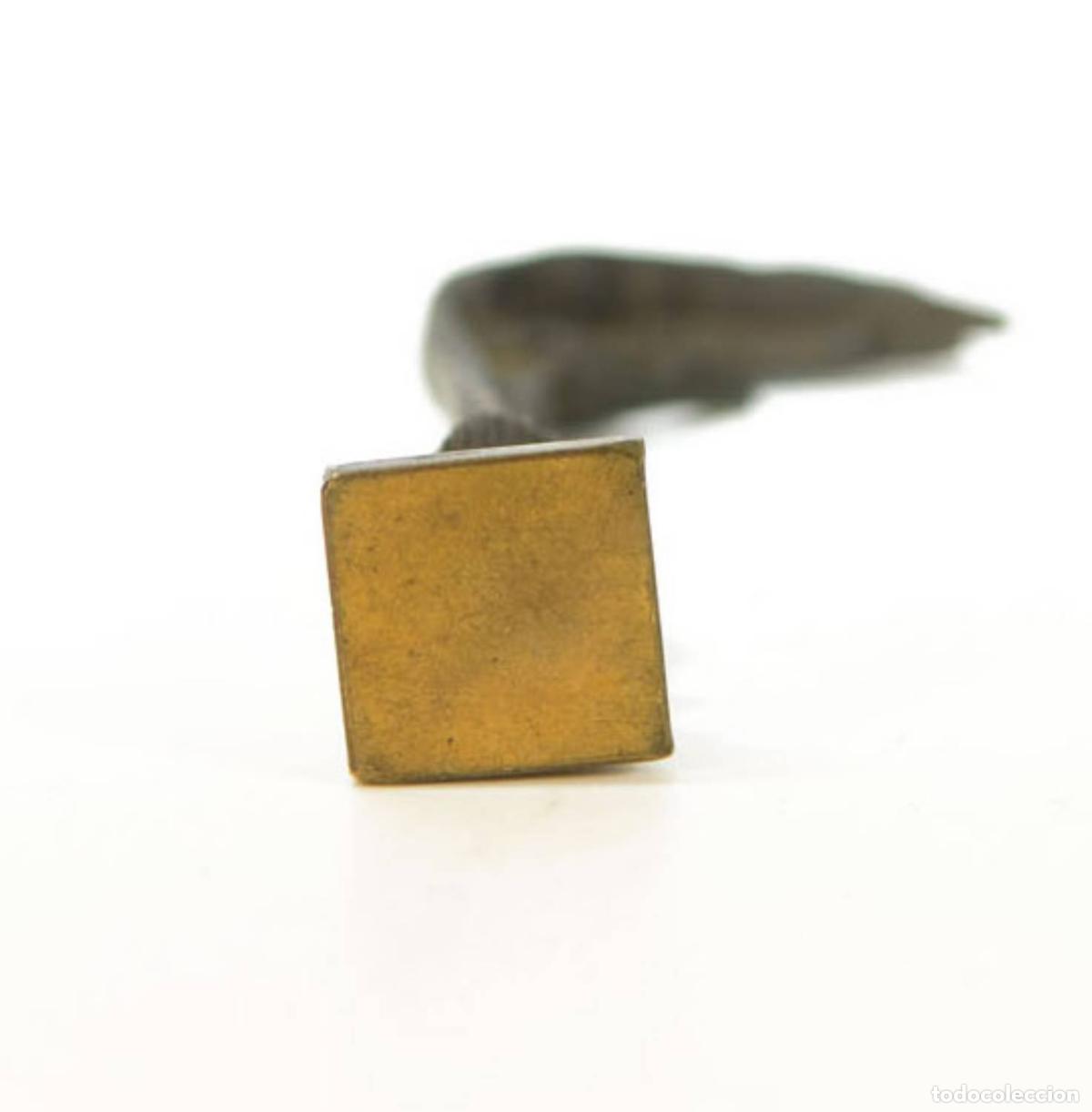 Escriban&iacute;a: Sceau &agrave; cacheter de collection en bronze &agrave; d&eacute;cor de patte de poulet - Foto 3