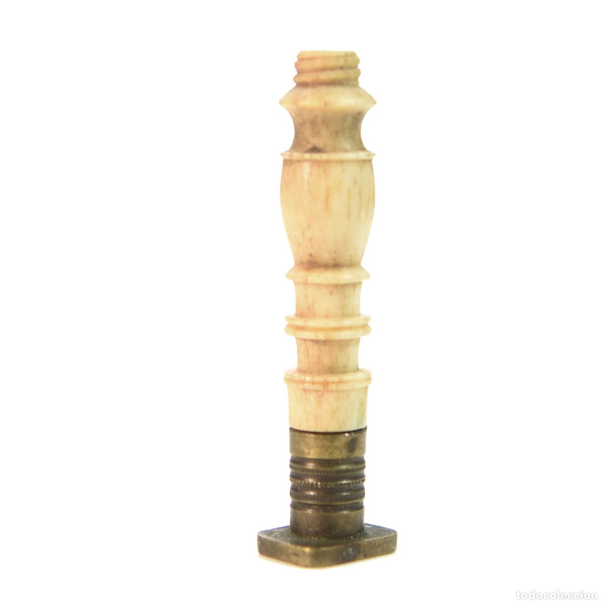 Escriban&iacute;a: Sceau &agrave; cacheter de collection couleur ivoire et bronze - Foto 1