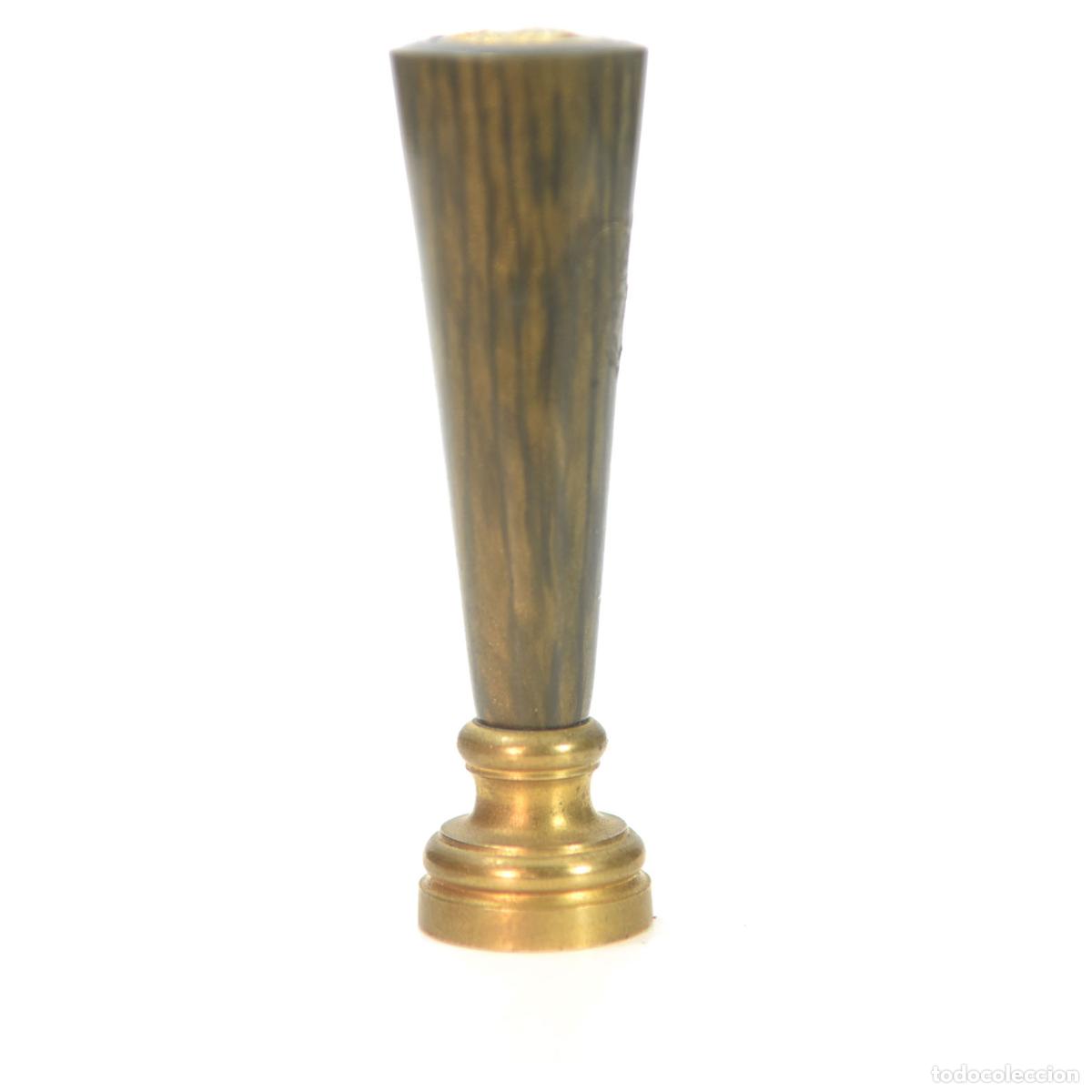 Escriban&iacute;a: Sceau &agrave; cacheter de collection en bronze &agrave; d&eacute;cor de t&ecirc;te de J&eacute;sus - Foto 1