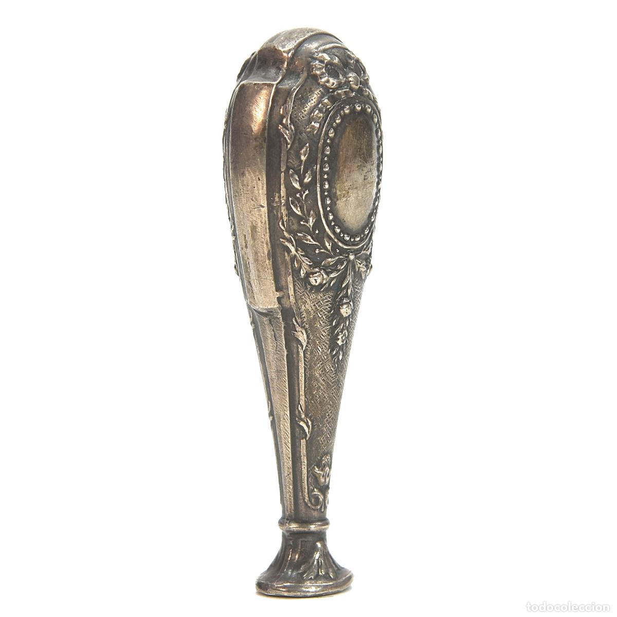 Escriban&iacute;a: Sceau &agrave; cacheter de collection m&eacute;tal argent&eacute; ou argent - Foto 2