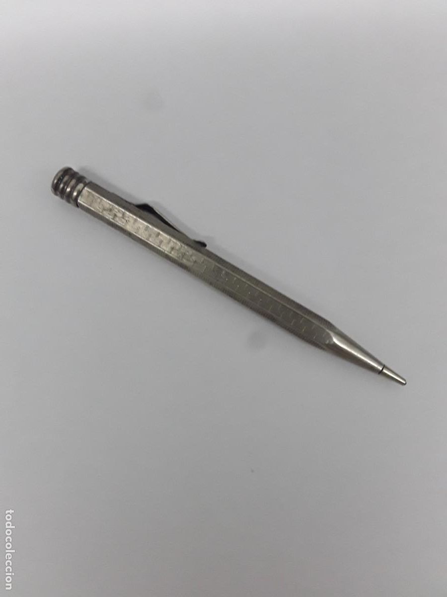Escriban&iacute;a: ANTIGUO PORTAMINAS LAPIZ METAL - Foto 1