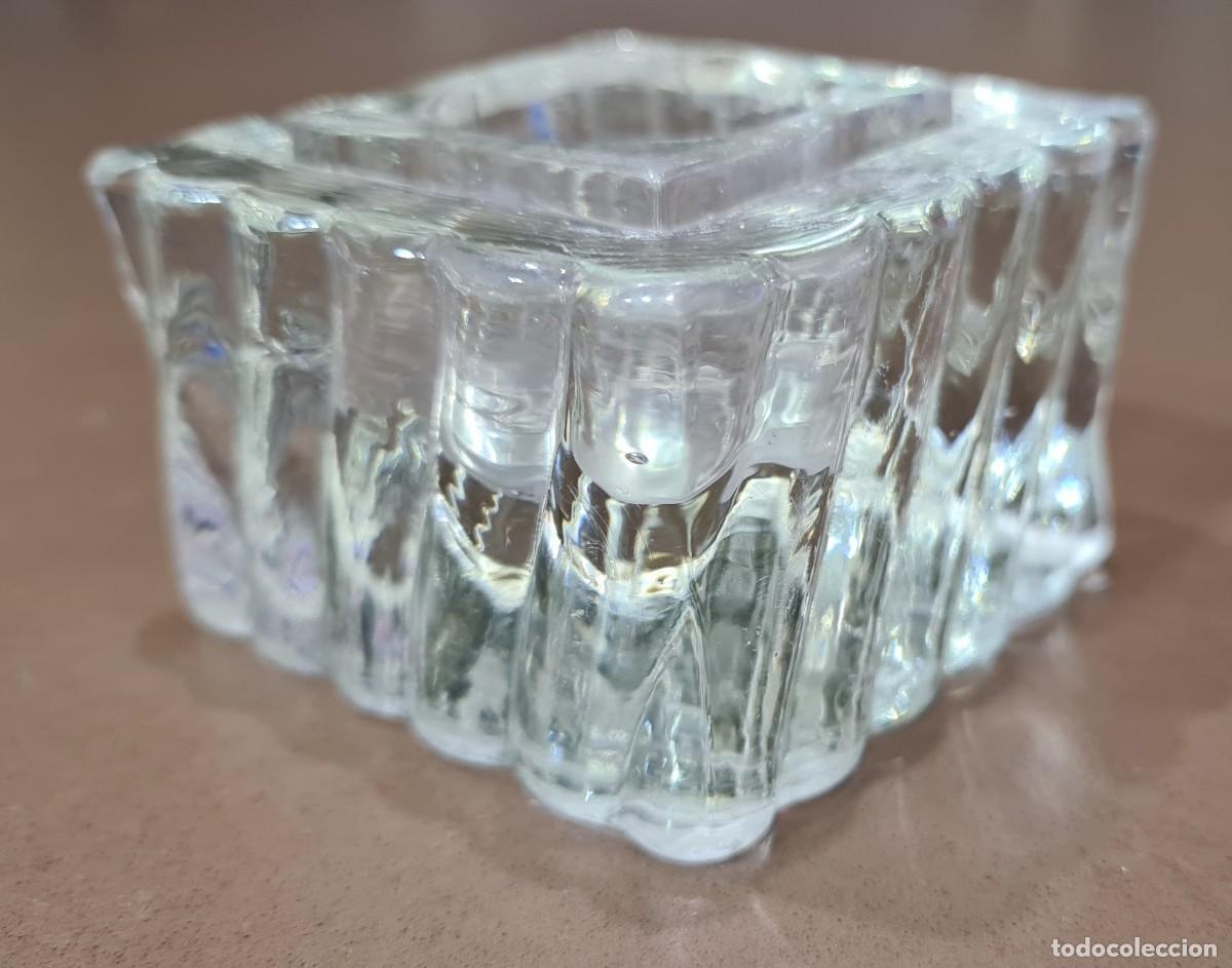 Escriban&iacute;a: Antiguo tintero de cristal - Foto 1