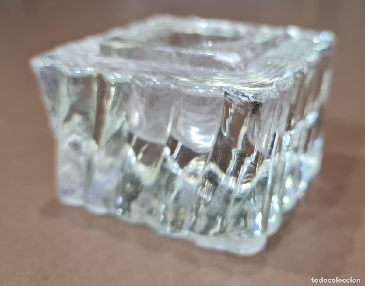 Escriban&iacute;a: Antiguo tintero de cristal - Foto 2