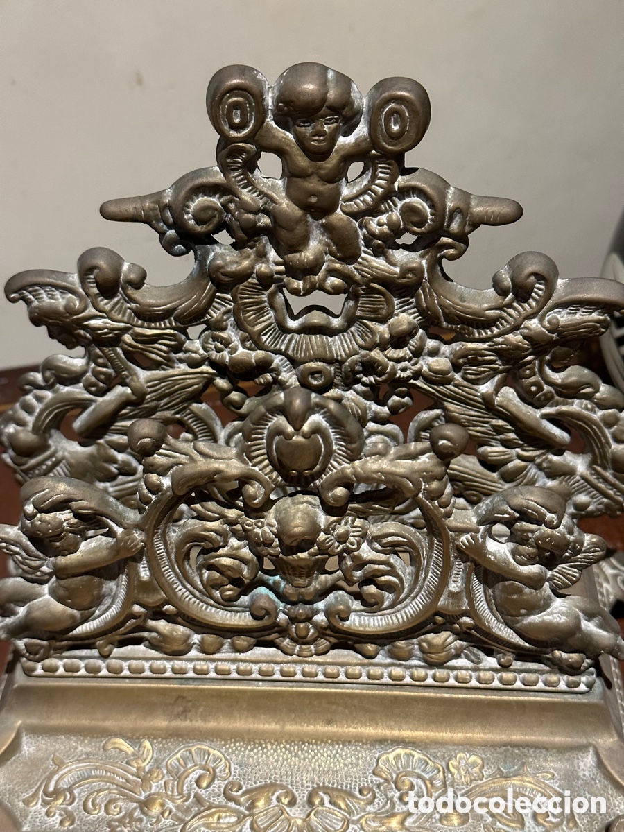 Escriban&iacute;a: Precioso tintero en bronce - Foto 2