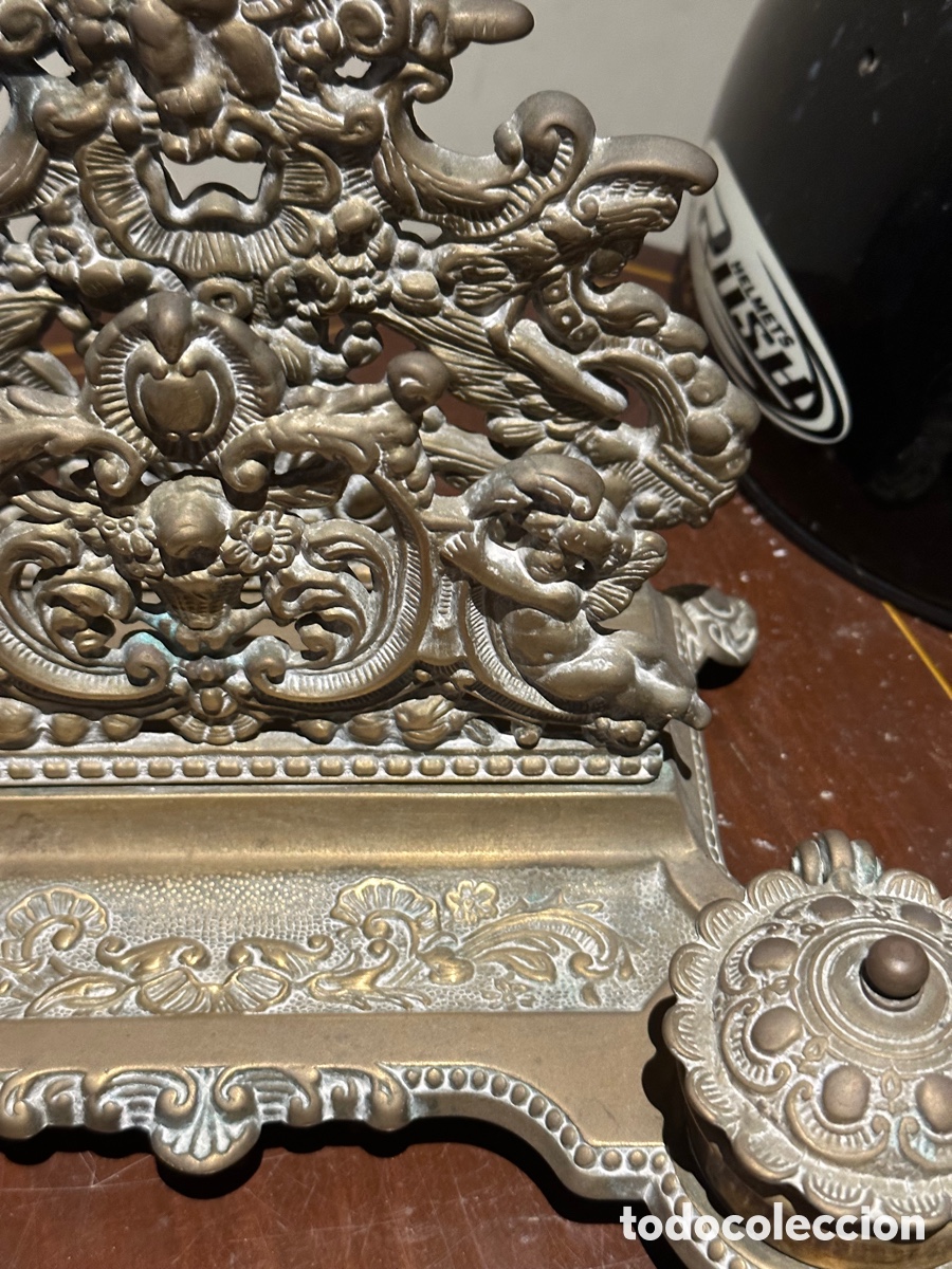 Escriban&iacute;a: Precioso tintero en bronce - Foto 4