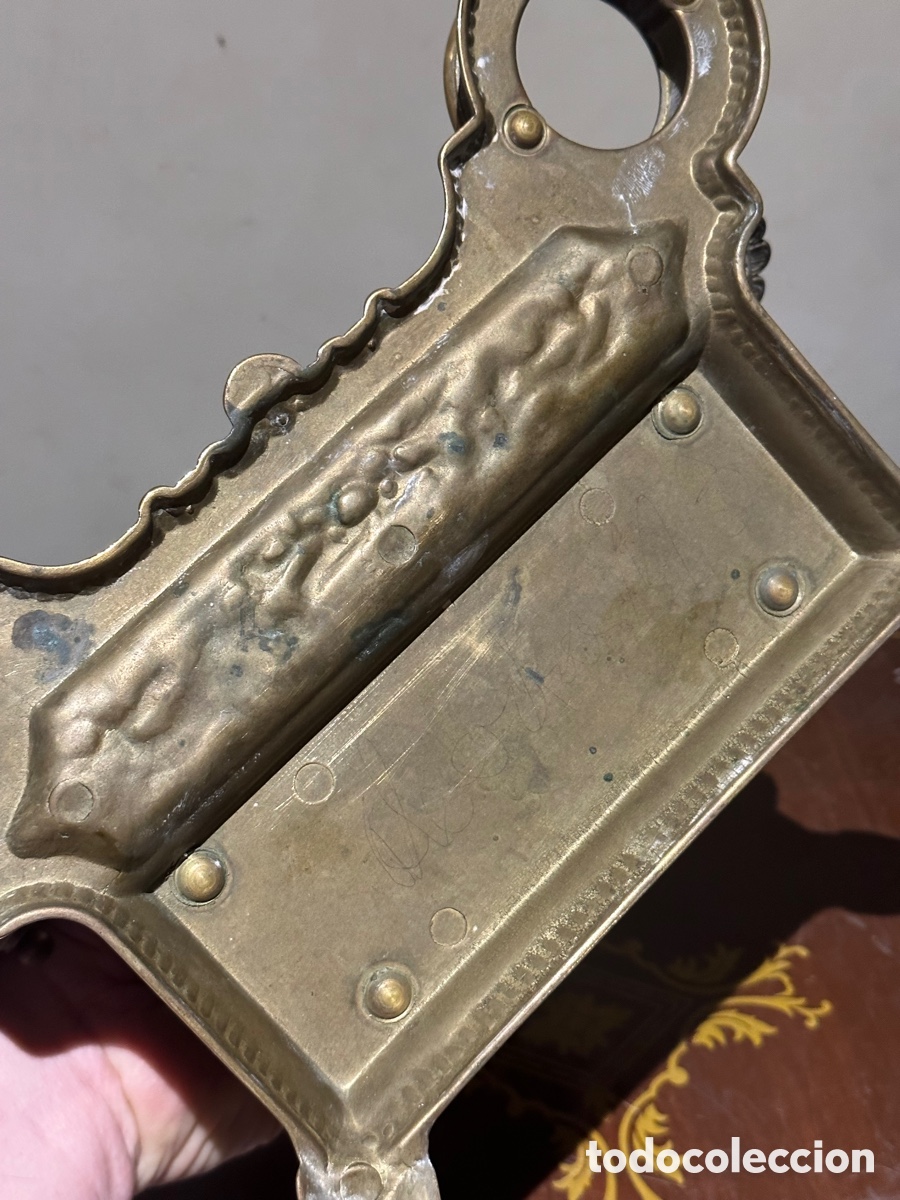 Escriban&iacute;a: Precioso tintero en bronce - Foto 10