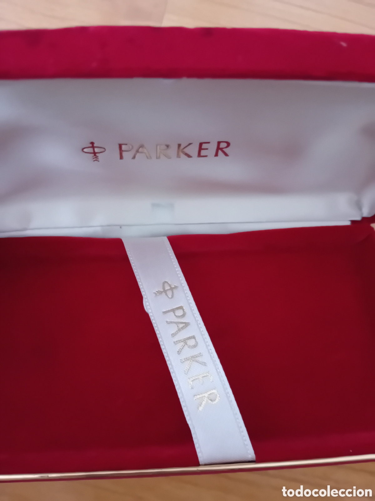Escriban&iacute;a: ESTUCHE TERCIPELO ROJO PARKER. D&Eacute;CADA 1970 - Foto 2