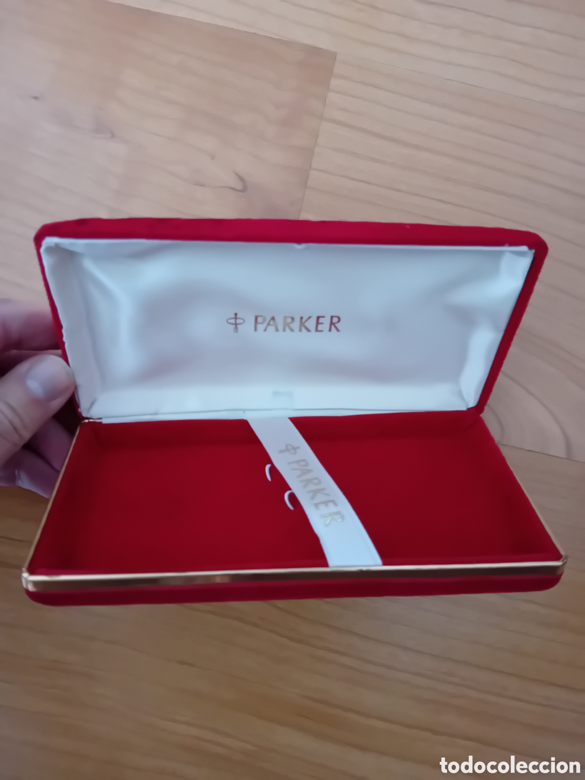 Escriban&iacute;a: ESTUCHE TERCIPELO ROJO PARKER. D&Eacute;CADA 1970 - Foto 1