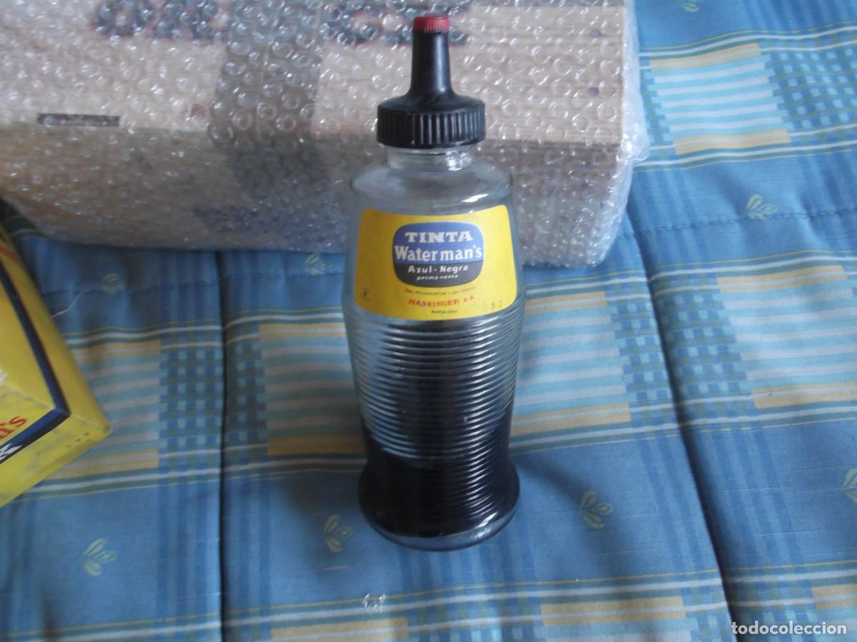 Escriban&iacute;a: ANTIGUA BOTELLA TINTA WATERMANS - Foto 1