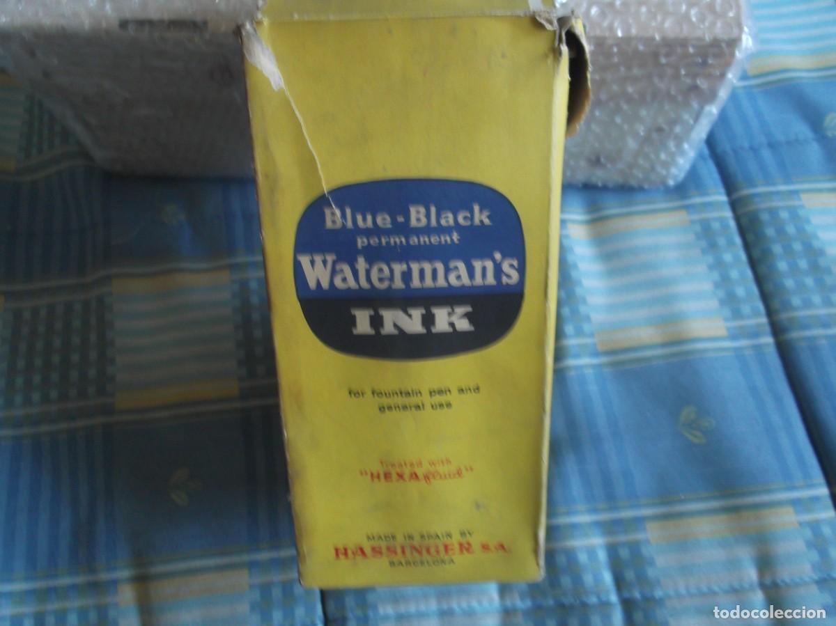 Escriban&iacute;a: ANTIGUA BOTELLA TINTA WATERMANS - Foto 5