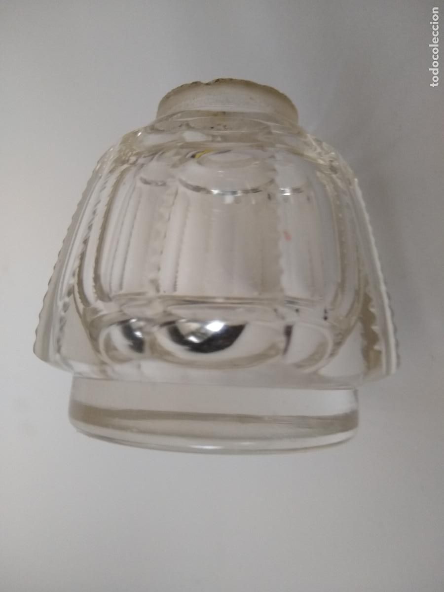 Escriban&iacute;a: Antiguo tintero cristal tallado - Foto 2