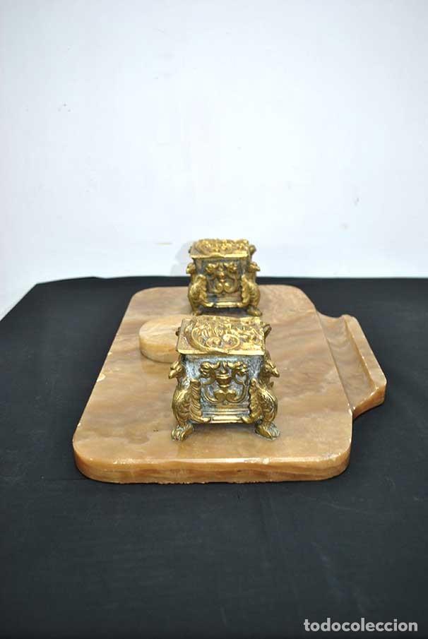 Escriban&iacute;a: ESCRIBANIA ANTIGUA DE BRONCE Y MARMOL - Foto 7