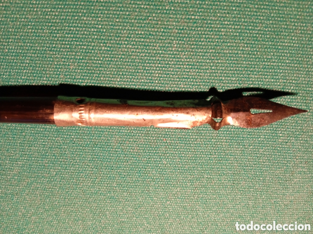 Escriban&iacute;a: ANTIGUOS PLUM&Iacute;N EN PLUMILLA DE LATA Y &Aacute;MBAR - Foto 5
