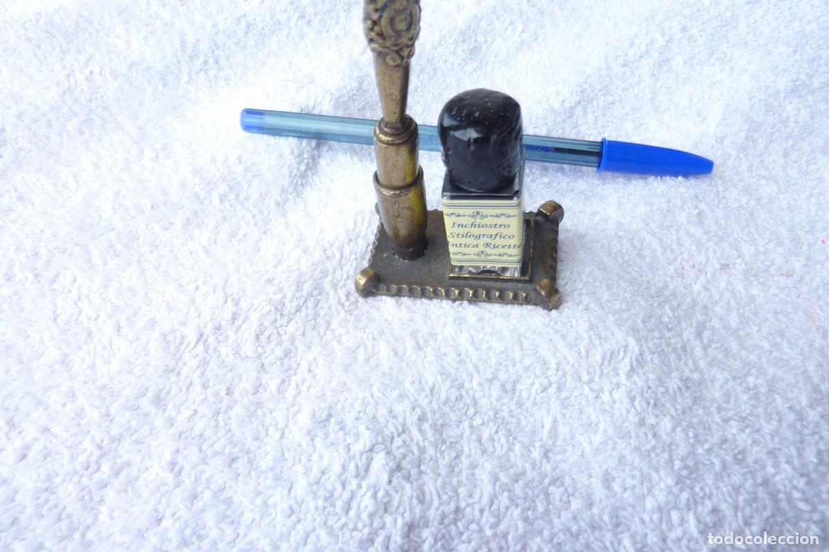 Escriban&iacute;a: PLUMA-PORTA PLUMA Y TINTA - Foto 2