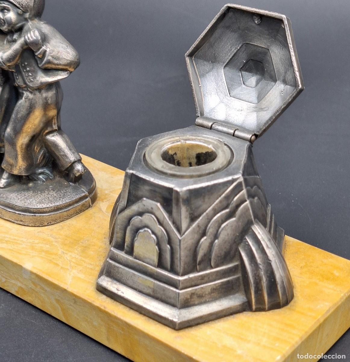Escriban&iacute;a: Tintero Art D&eacute;co. 1920 - 1930 - Foto 3