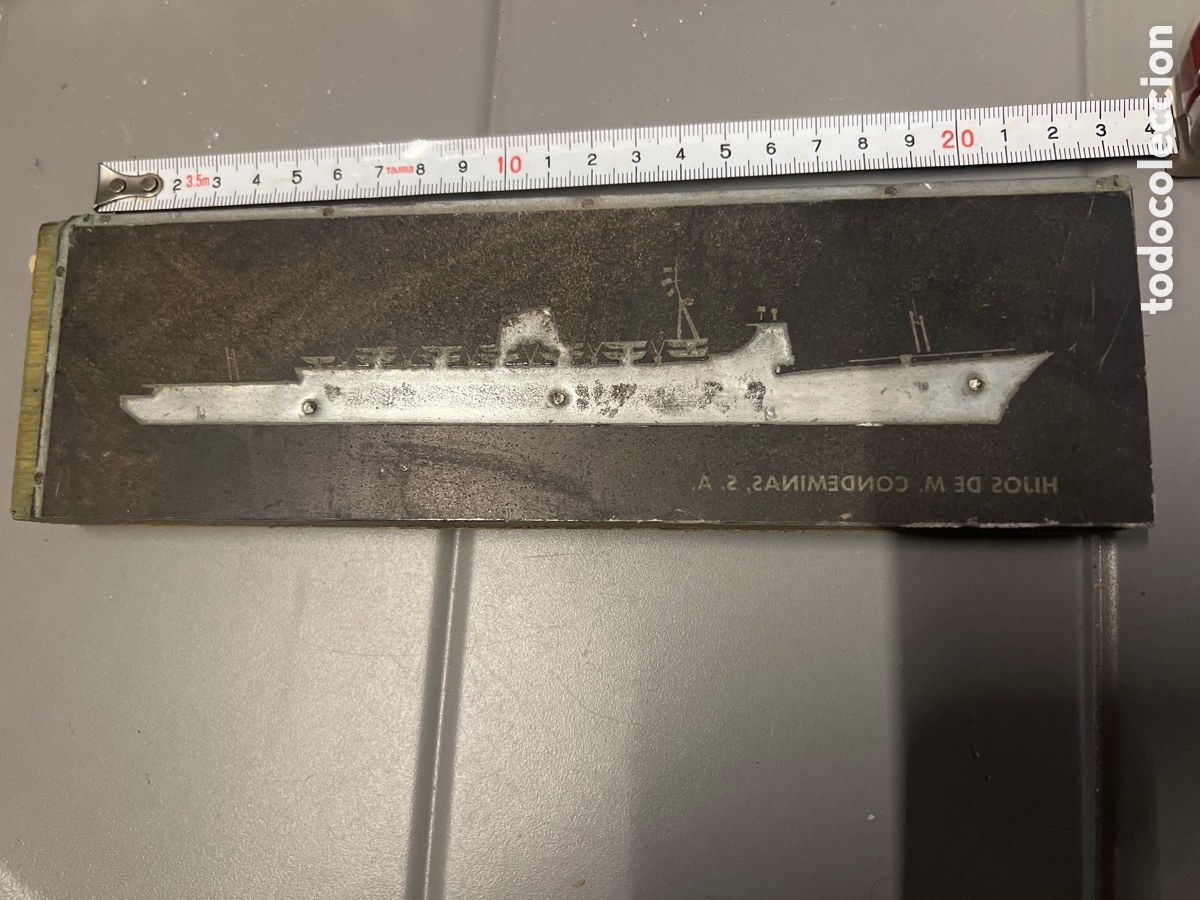 Escriban&iacute;a: T5/12/15. ANTIGUO MOLDE DE IMPRENTA - Foto 1