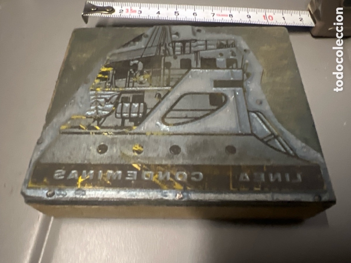 Escriban&iacute;a: T5/12/15. ANTIGUO MOLDE DE IMPRENTA - Foto 2