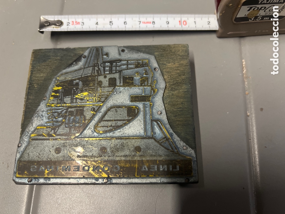 Escriban&iacute;a: T5/12/15. ANTIGUO MOLDE DE IMPRENTA - Foto 1