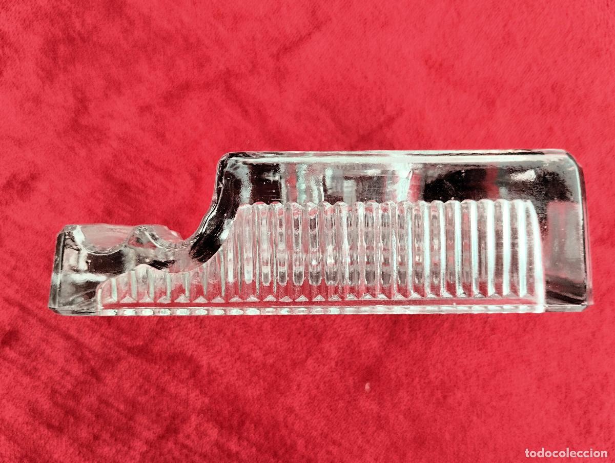 Escriban&iacute;a: ANTIGUO TINTERO DE CRISTAL - Foto 3