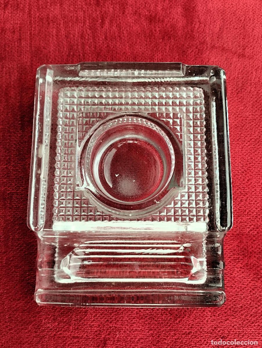 Escriban&iacute;a: ANTIGUO TINTERO DE CRISTAL - Foto 4