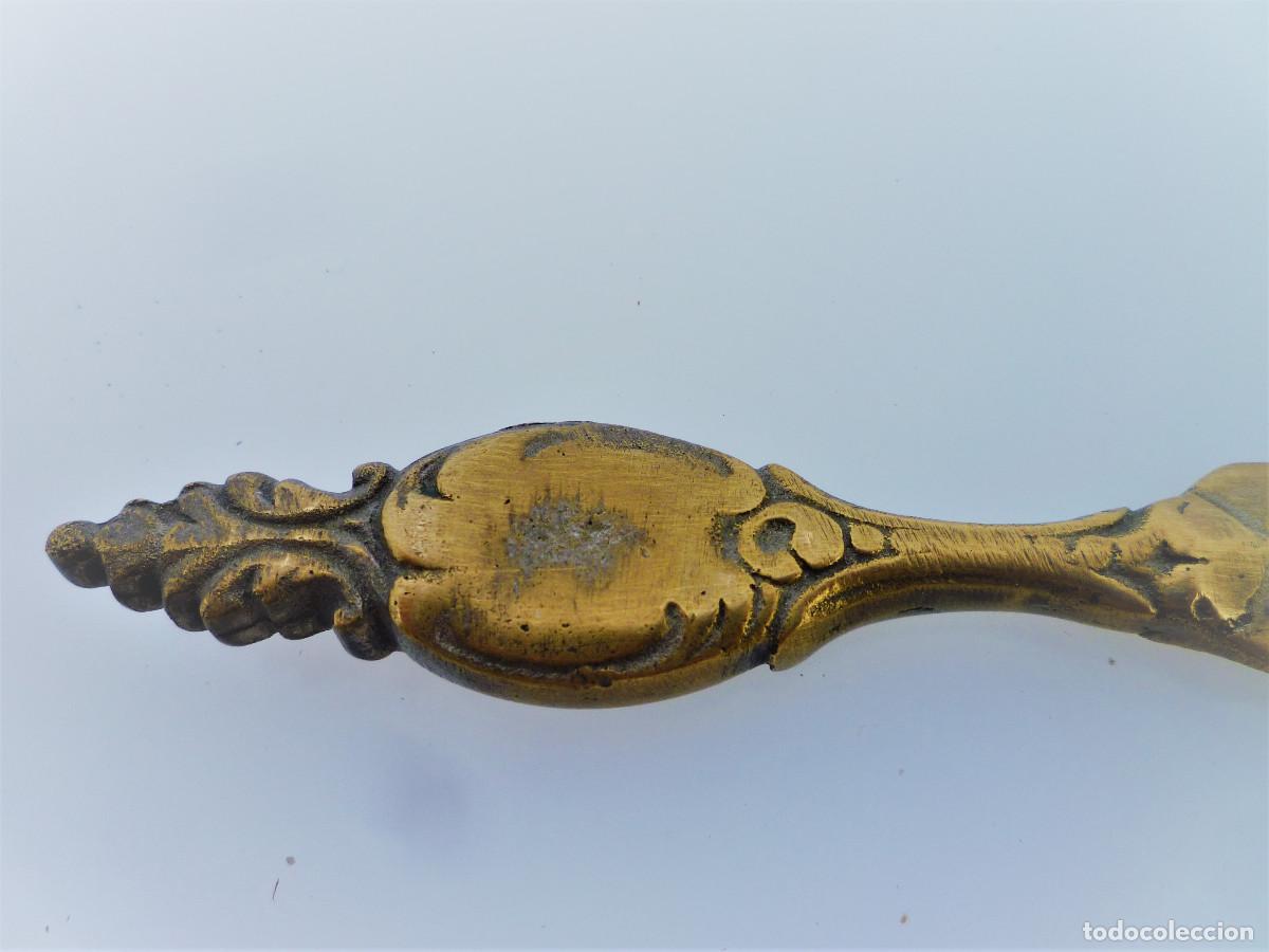 Escriban&iacute;a: ABRECARTAS DE BRONCE MACIZO 26 CMS. GRAN PESO - Foto 2