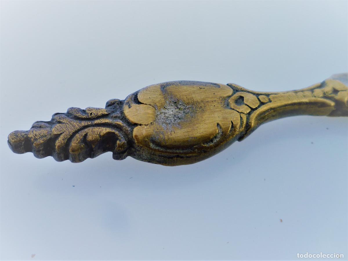 Escriban&iacute;a: ABRECARTAS DE BRONCE MACIZO 26 CMS. GRAN PESO - Foto 5