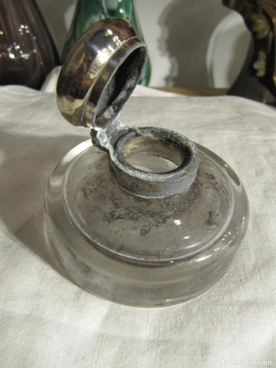 Escriban&iacute;a: TINTERO DE CRISTAL DE LOS A&Ntilde;OS 20 - Foto 2