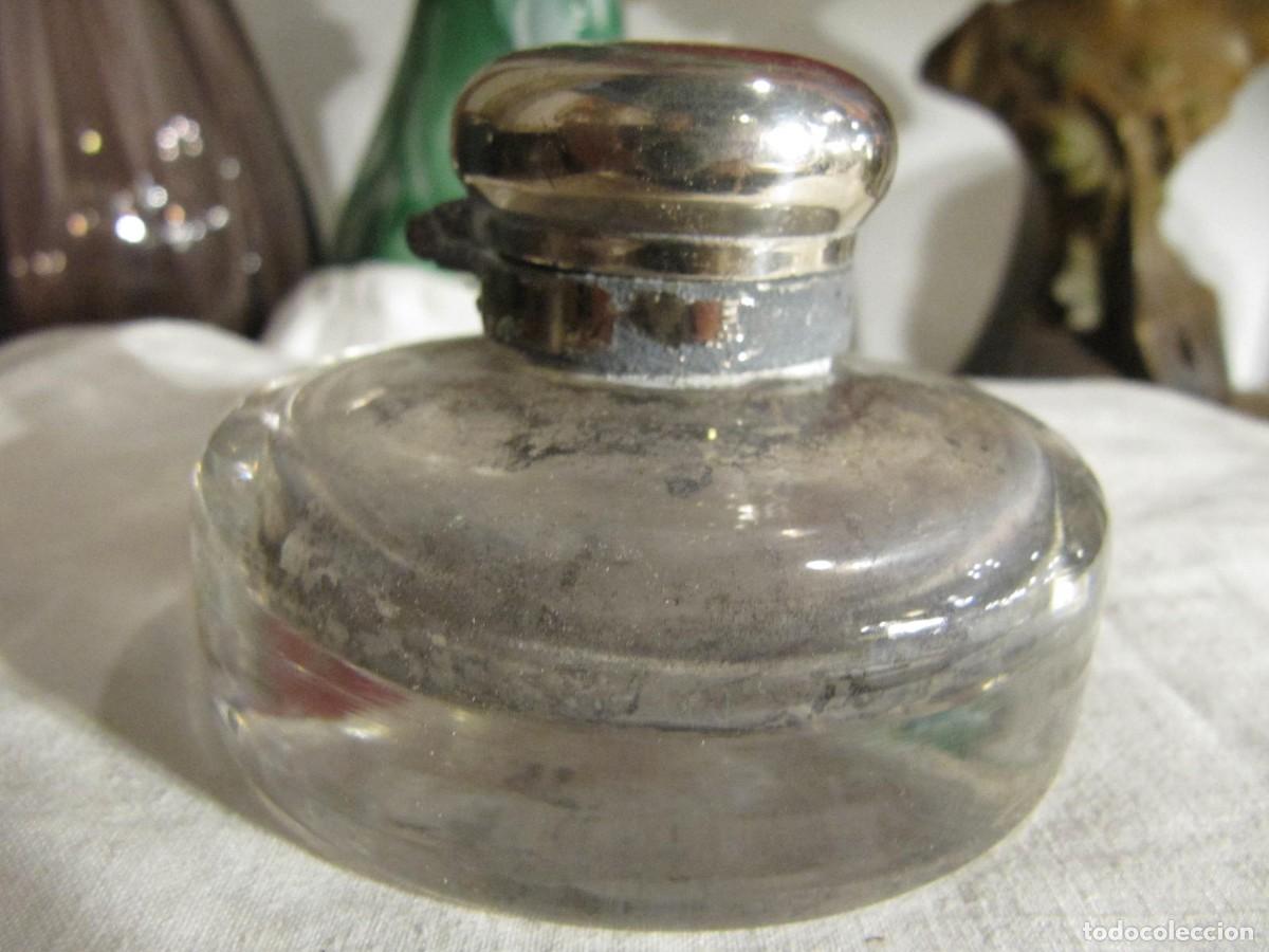 Escriban&iacute;a: TINTERO DE CRISTAL DE LOS A&Ntilde;OS 20 - Foto 3