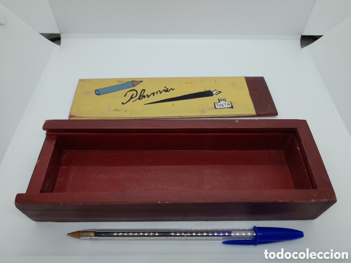 Escriban&iacute;a: PLUMIER DE MADERA. ESCUELA. - Foto 2