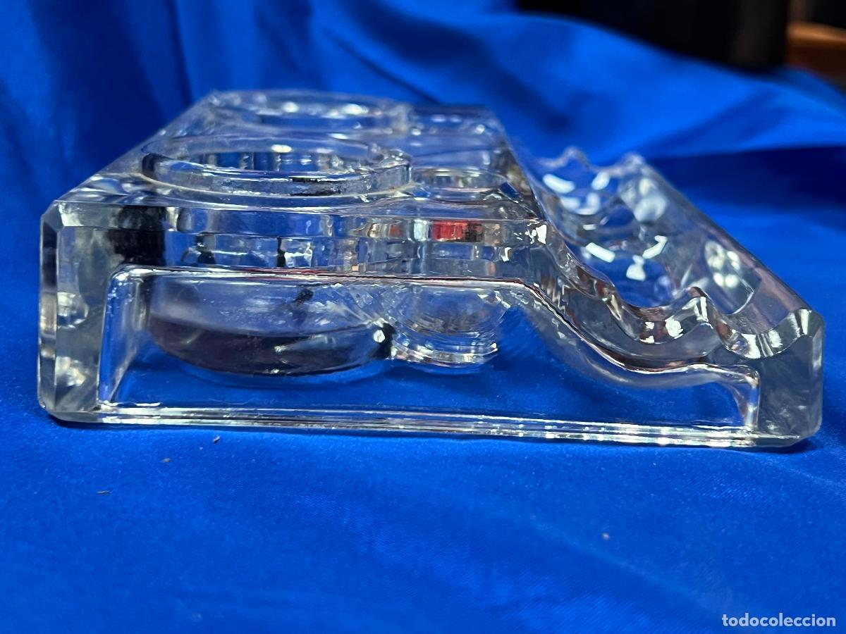 Escriban&iacute;a: TINTERO O ESCRIBANIA DE CRISTAL - Foto 3