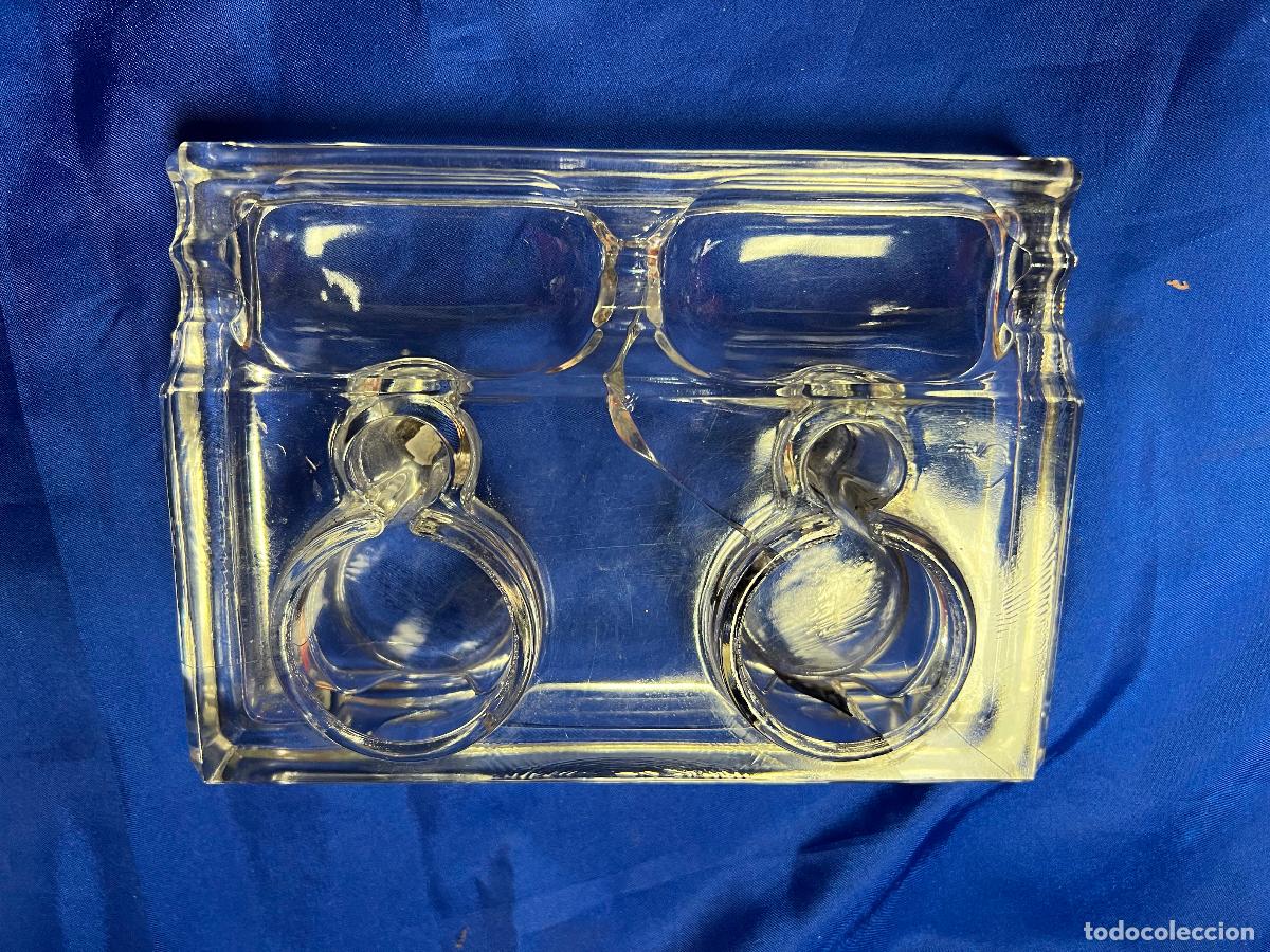 Escriban&iacute;a: TINTERO O ESCRIBANIA DE CRISTAL - Foto 2