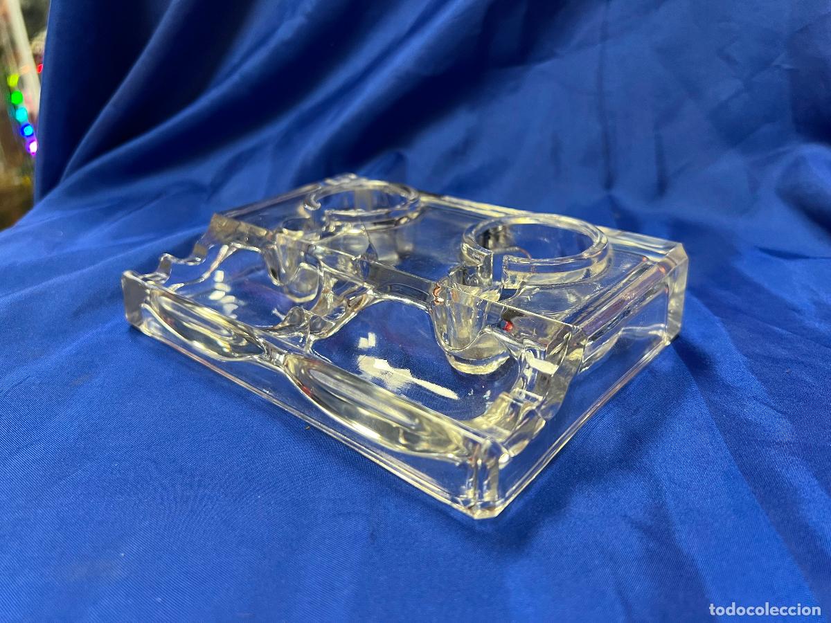 Escriban&iacute;a: TINTERO O ESCRIBANIA DE CRISTAL - Foto 1