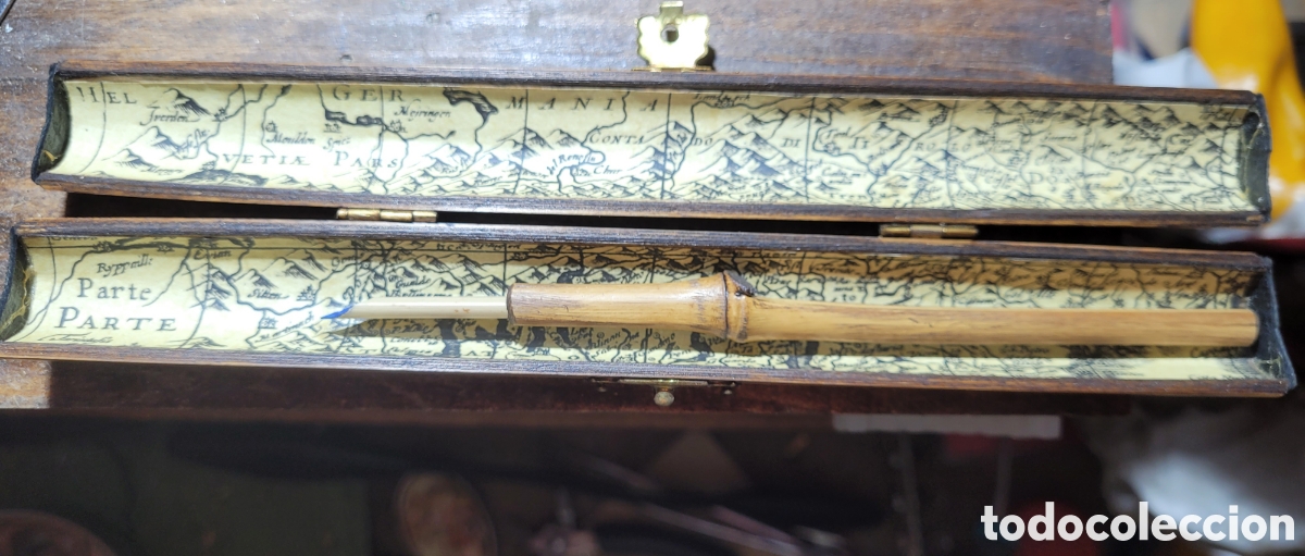 Escriban&iacute;a: PLUMA DE BAMBU CON SU ESTUCHE - Foto 2